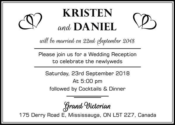 Interfaith wedding invitation wording 6A - Parekh Cards